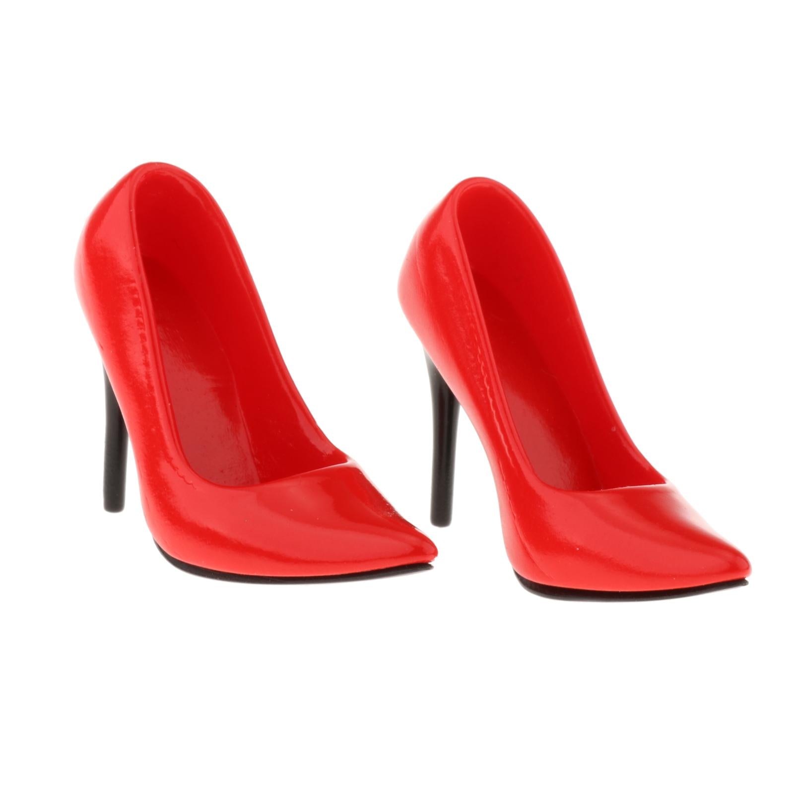 1/6 Scale Fashion High Heels Shoes for 12'' OD Kumik Action Figures Red