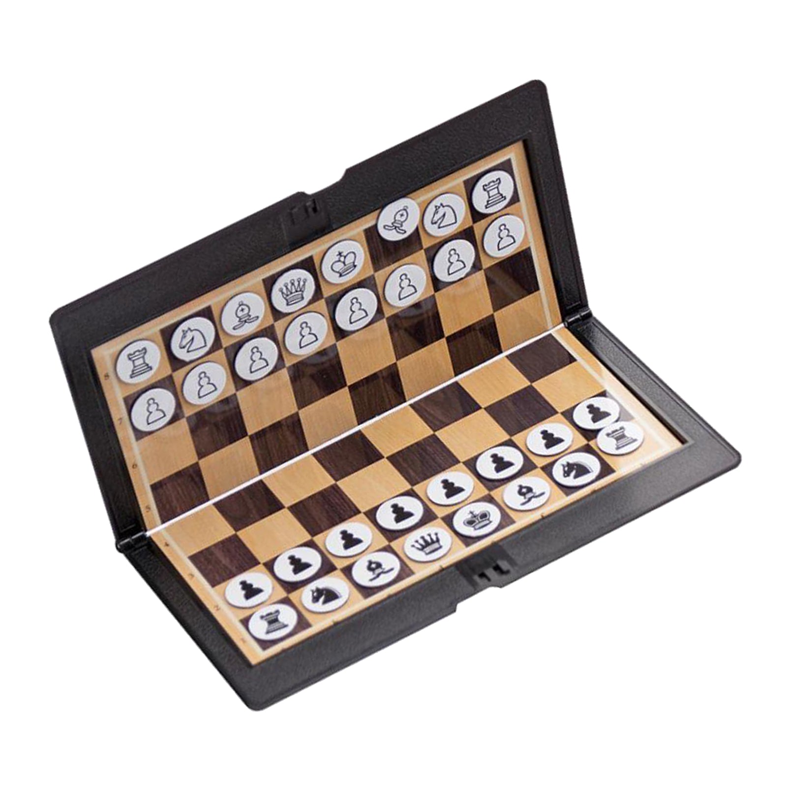 Foldable Mini Magnetic Chess Set Portable Wallet Pocket Chess Board Game Set