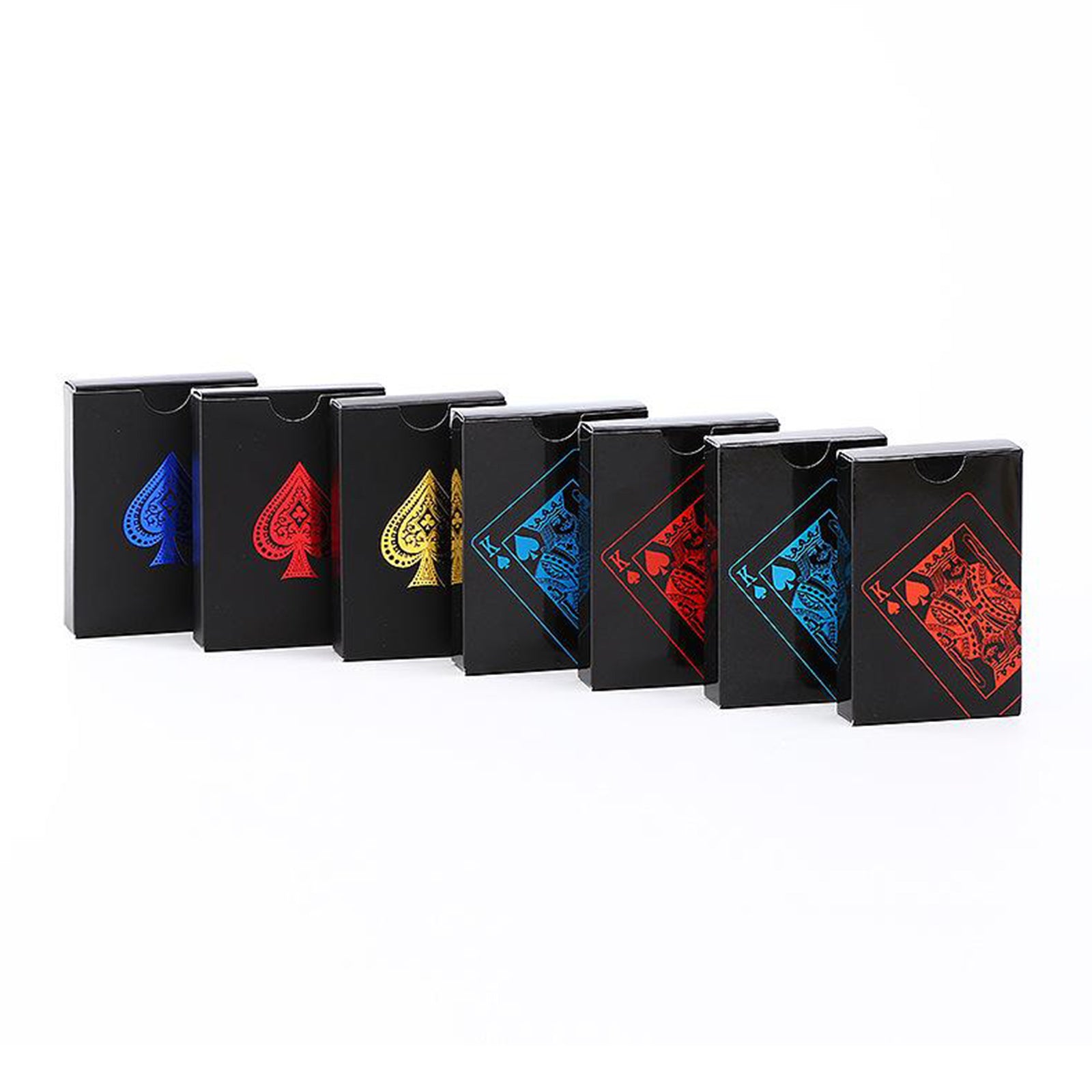 Waterproof PVC Playing Cards Black Poker Party Magic Game Fun Red Blue