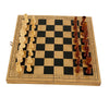 Load image into Gallery viewer, 3-in-1 International Wooden Folding Chess Checker&amp; Backgammon Board Game Set 29x29x3cm