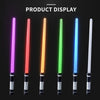 LED Light Up Sword with Sound Effects for Costume War Fighters Warriors Toy 2pcs