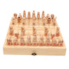 Wooden Foldable Chinese Chess Traditional Tabletop Strategy and Skill Game