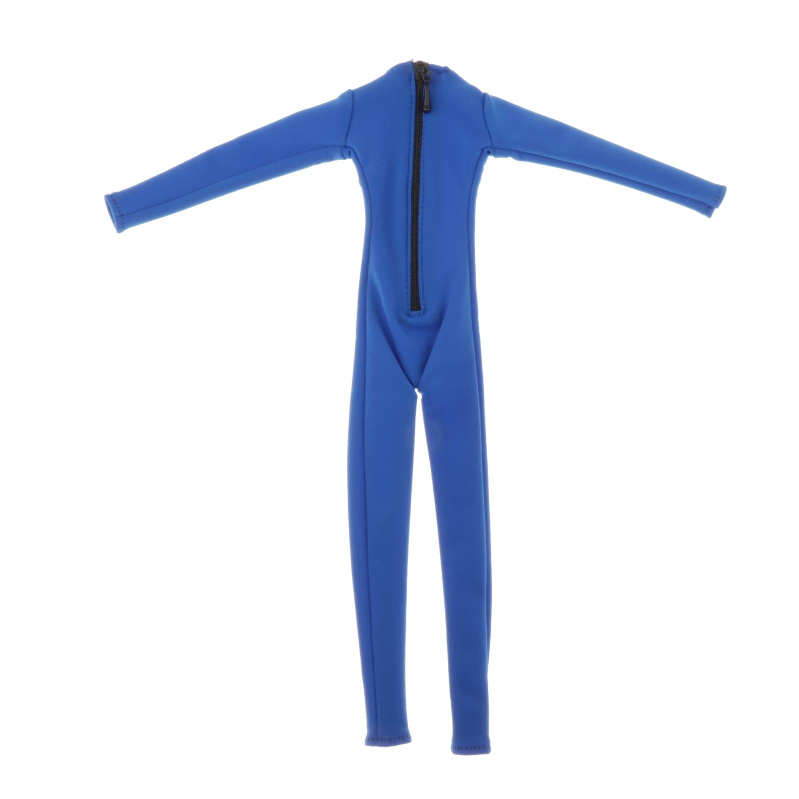 1/6 Long Sleeve Tight Fitting Clothes for 12" DID Figures Accs Cloth Blue
