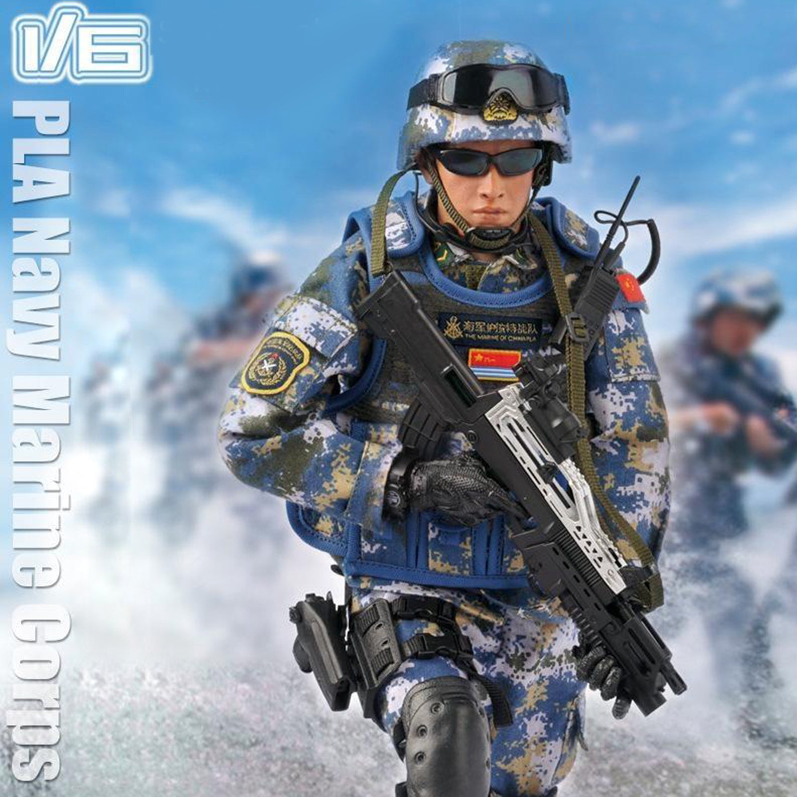 1:6 Action Figure with Accessories Army Soldier Doll Toys Children Gift army blue