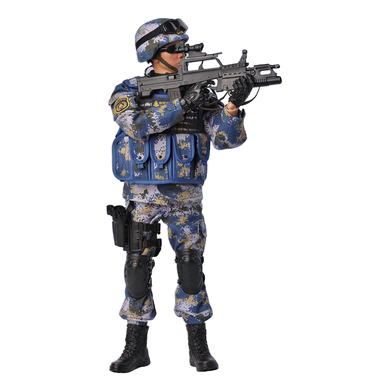 1:6 Action Figure with Accessories Army Soldier Doll Toys Children Gift army blue