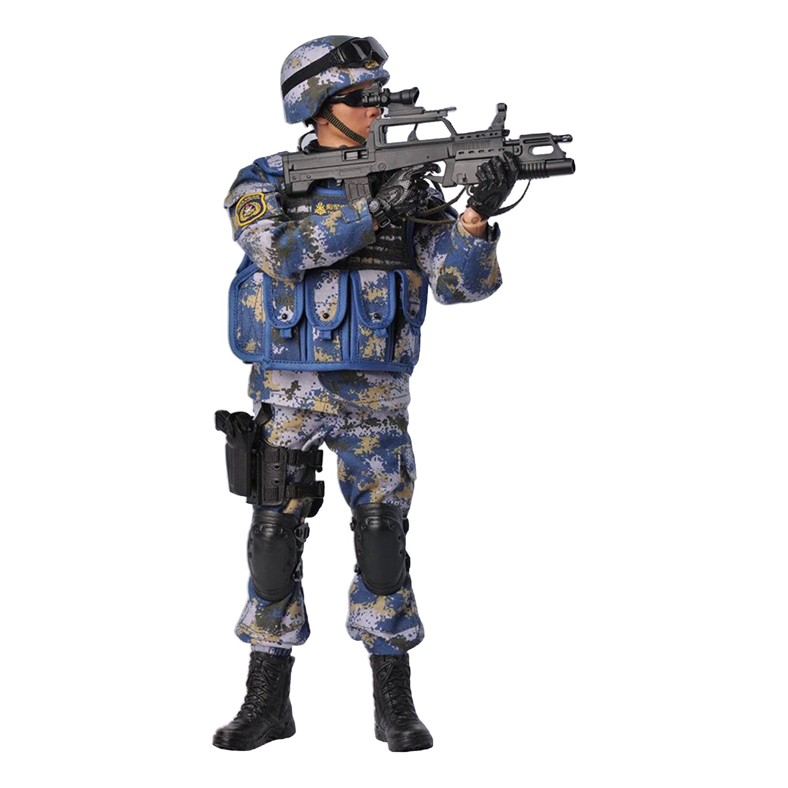 1:6 Action Figure with Accessories Army Soldier Doll Toys Children Gift army blue