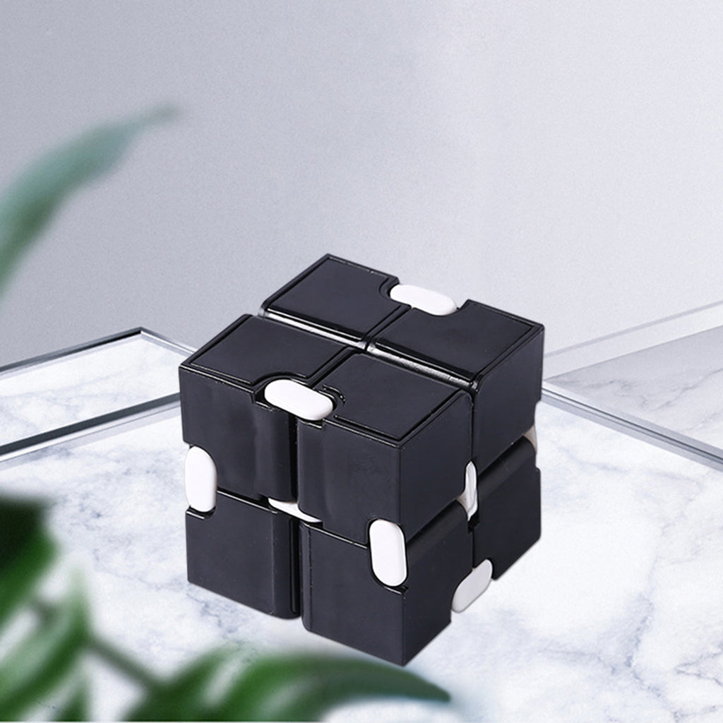 Infinity Cube Fidget Toy for Kids and Adults Relaxing black