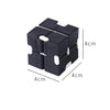 Infinity Cube Fidget Toy for Kids and Adults Relaxing black