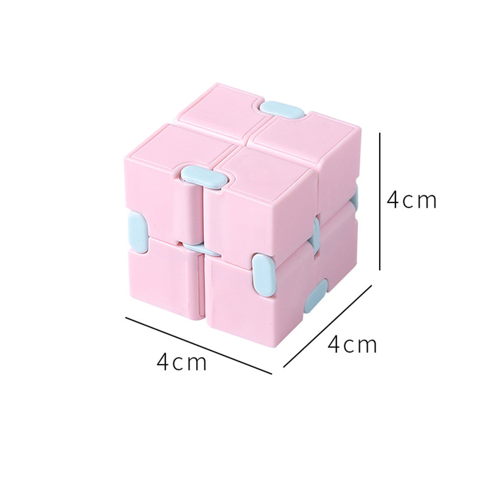 Infinity Cube Fidget Toy for Kids and Adults Relaxing pink