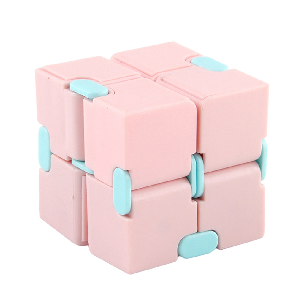Infinity Cube Fidget Toy for Kids and Adults Relaxing pink