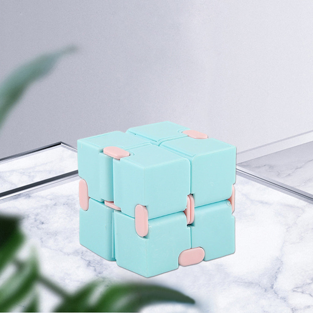 Infinity Cube Fidget Toy for Kids and Adults Relaxing blue