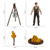 Miniature Scene People Action Figure Pinic Equipment for Diorama Layout