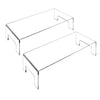 2pcs/set Clear Acrylic Display Riser Storage Rack Holder for Cupcake Models