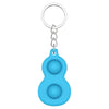 Load image into Gallery viewer, Silicone Fat Brain Toys Fidget Keychain Stress Relief Focus Sensory Toy blue