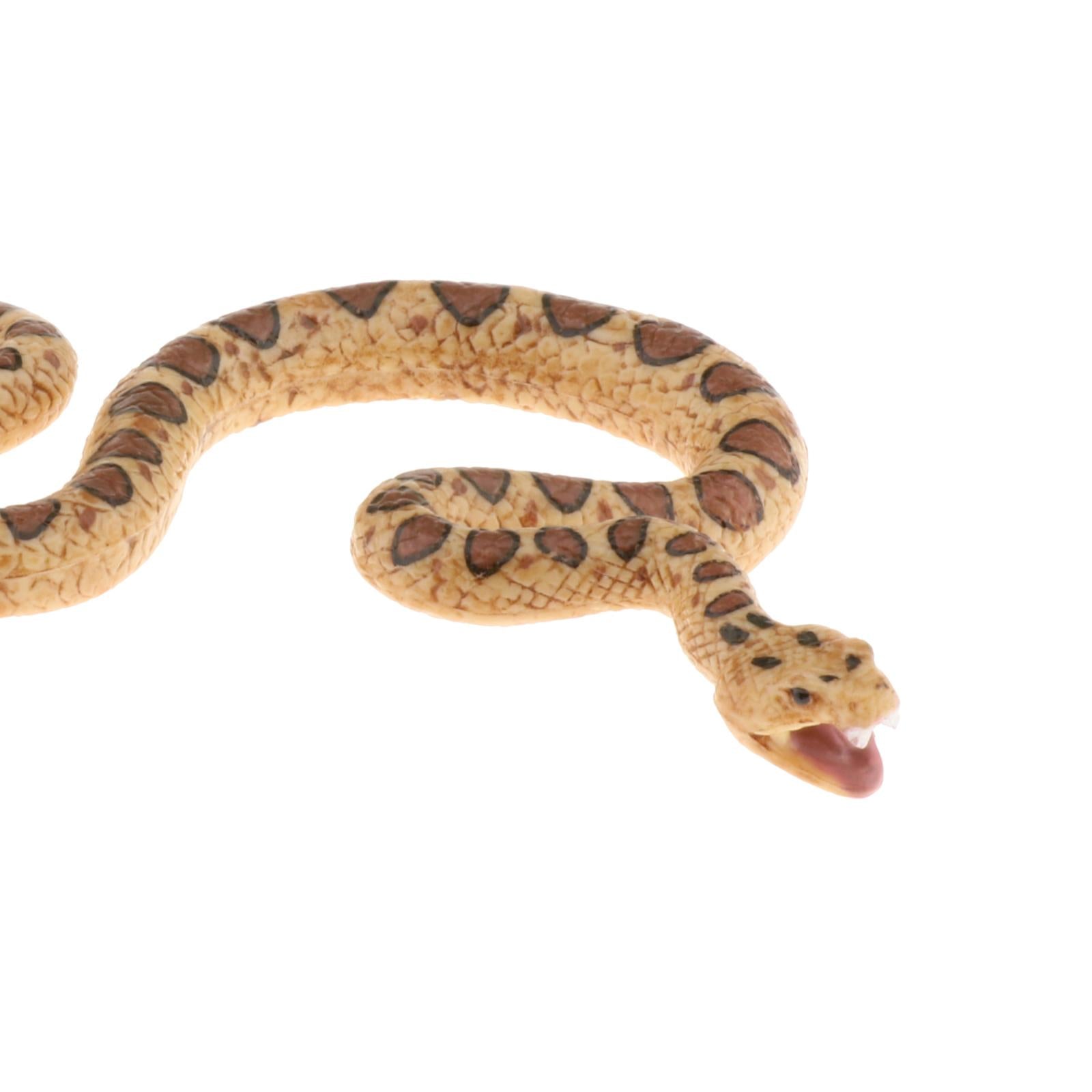 Plastic Snake Figurines Toys Collector for Kids Bag Filler Gift Rattlesnake