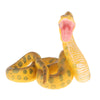 Plastic Snake Figurines Toys Collector for Kids Bag Filler Gift Gold python