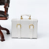 Load image into Gallery viewer, 1/12 Dollhouse Leather Bag Kids Pretend Toys Ornaments Bag Accessories White