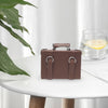 Load image into Gallery viewer, 1/12 Dollhouse Leather Bag Kids Pretend Toys Ornaments Bag Accessories Brown