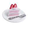 1/12 Miniatures Dollhouse Play Food Cake Dollhouse Decor Strawberry Cake