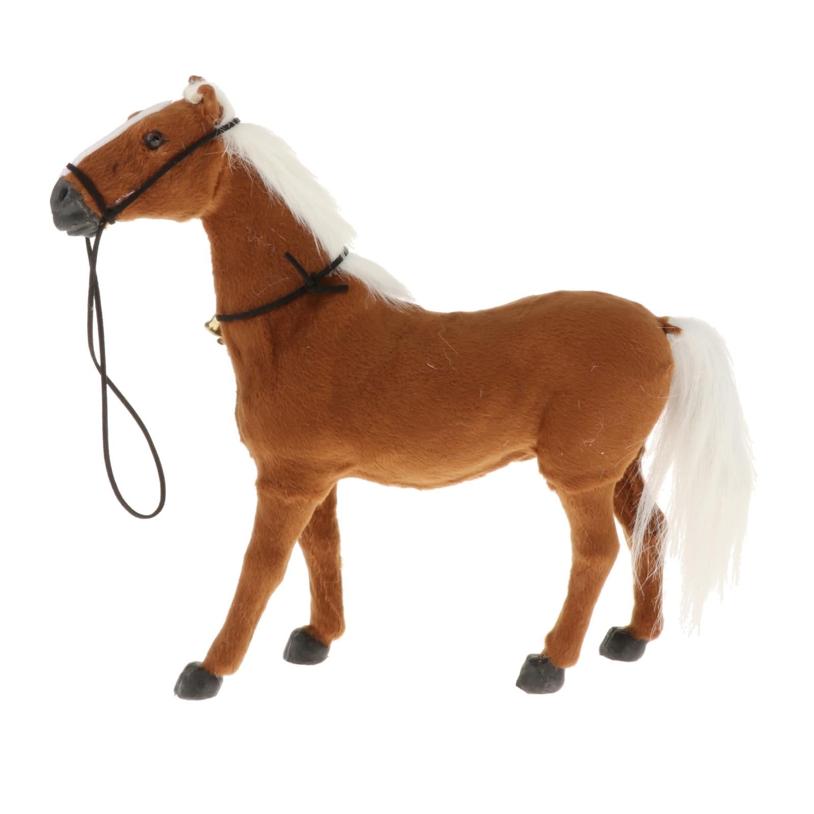 Realistic Horse Model Animal Model Figurine Toy Statue Ornament Dark brown