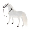 Realistic Horse Model Animal Model Figurine Toy Statue Ornament White