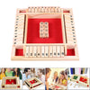 Four Way Shut the Box Game Game Toy Set 2-4 Players Classroom Home Pub