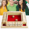 Four Way Shut the Box Game Game Toy Set 2-4 Players Classroom Home Pub