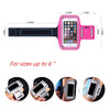 1pc Waterproof Armband Fitness Gym Exercise Holder Pouch Waistband Workouts pink