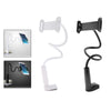 Lazy Mobile Phone Gooseneck Stand Holder Clamp Bed Desktop Clip White