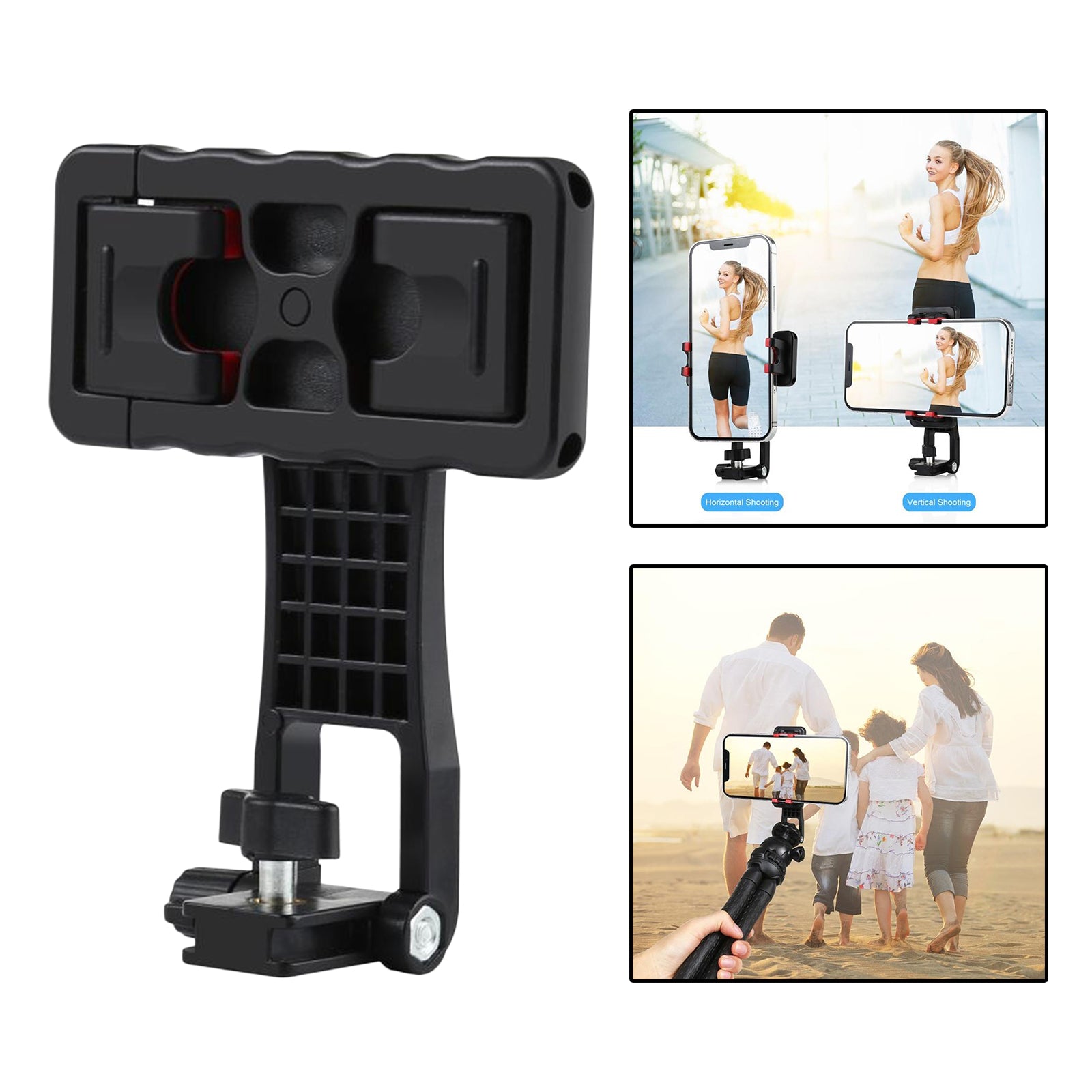 Universal Cell Phone Holder Tripod Adapter Bracket Smartphone Mount Clip