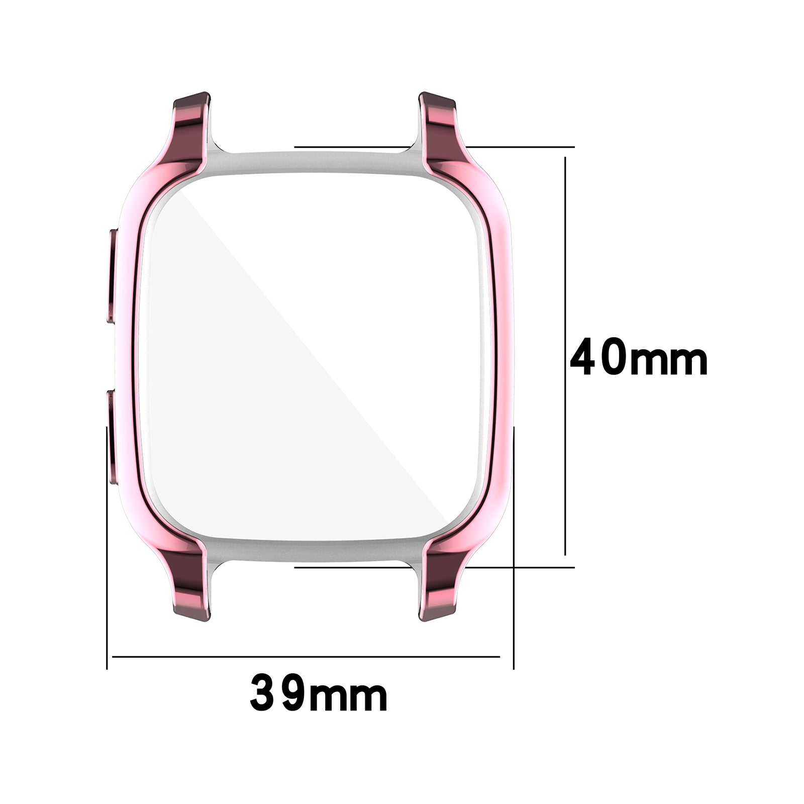 Case Cover Shell Frame Bumper Protector Accessories for Garmin Venu SQ Black