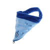 Dog Cat Saliva Towel Triangle Bibs Adjustable Collar Holiday Decor Blue