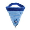 Dog Cat Saliva Towel Triangle Bibs Adjustable Collar Holiday Decor Blue