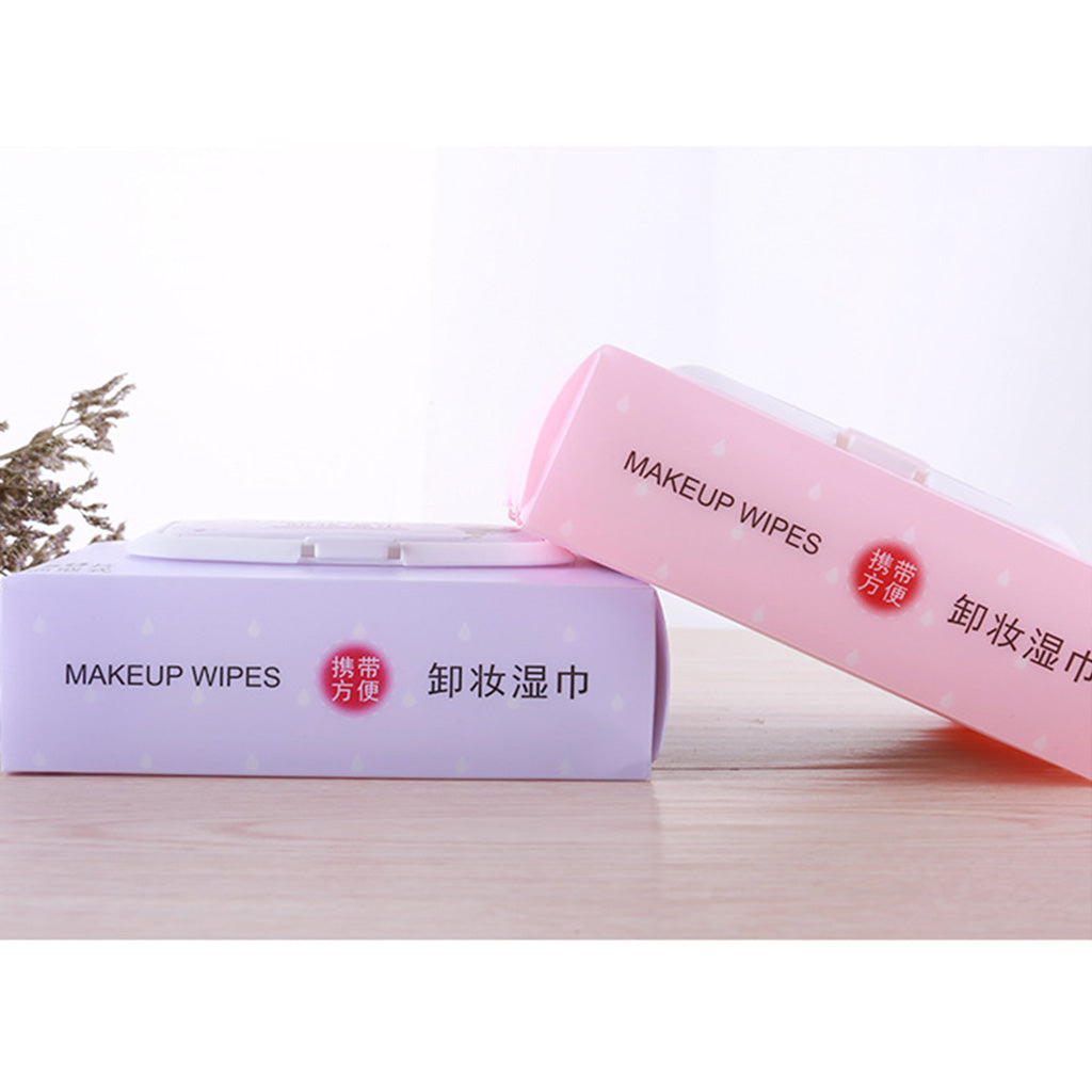 50pcs/Pack Mild Facial Cleansing Towelettes Makeup Remover Wipes Guava Flavor