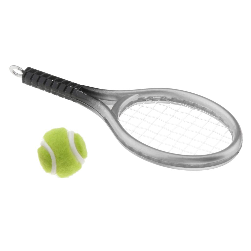 1/6 Scale Tennis Sports Model for 12'' Action Figure Life Scene Silver
