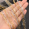 2 Roll Stainless Steel Cable Chain Large Link DIY Jewelry Making Chain Accs