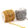 2 Roll Stainless Steel Cable Chain Large Link DIY Jewelry Making Chain Accs