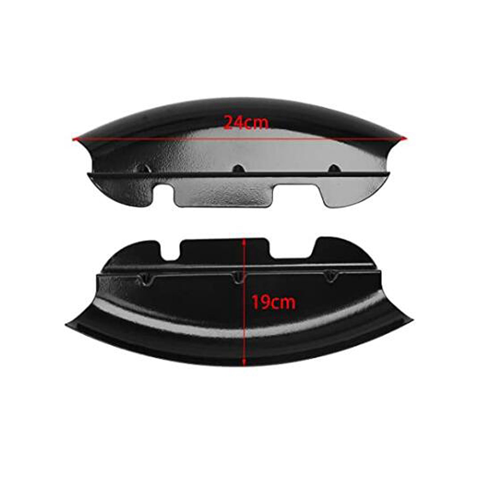 Matte Black Lower Triple Tree Wind Deflector For Harley Touring 2014-2018