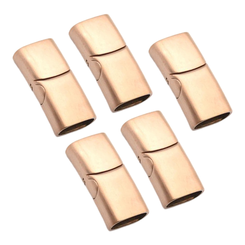 5x Magnetic Jewelry Findings Clasps Bracelet Connector Buckle Rose Gold M