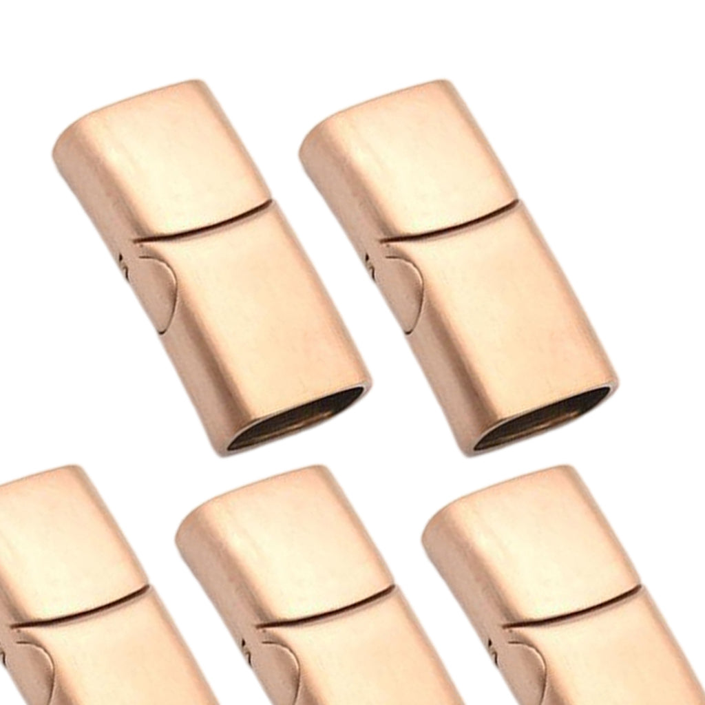 5x Magnetic Jewelry Findings Clasps Bracelet Connector Buckle Rose Gold M