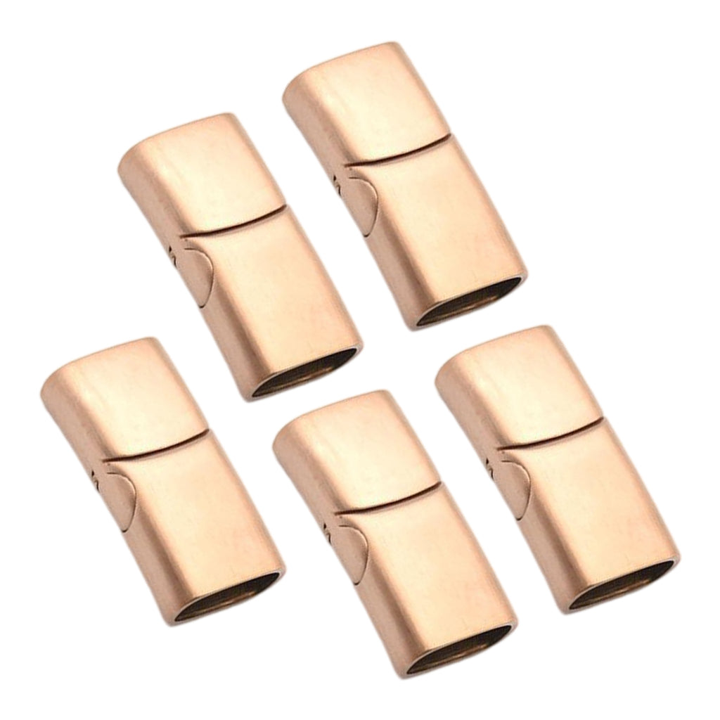 5x Magnetic Jewelry Findings Clasps Bracelet Connector Buckle Rose Gold M