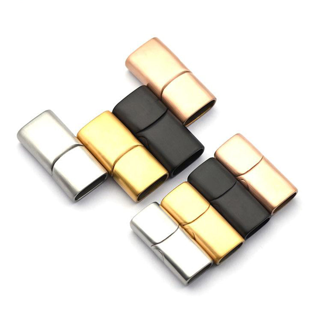 5x Magnetic Jewelry Findings Clasps Bracelet Connector Buckle Black M