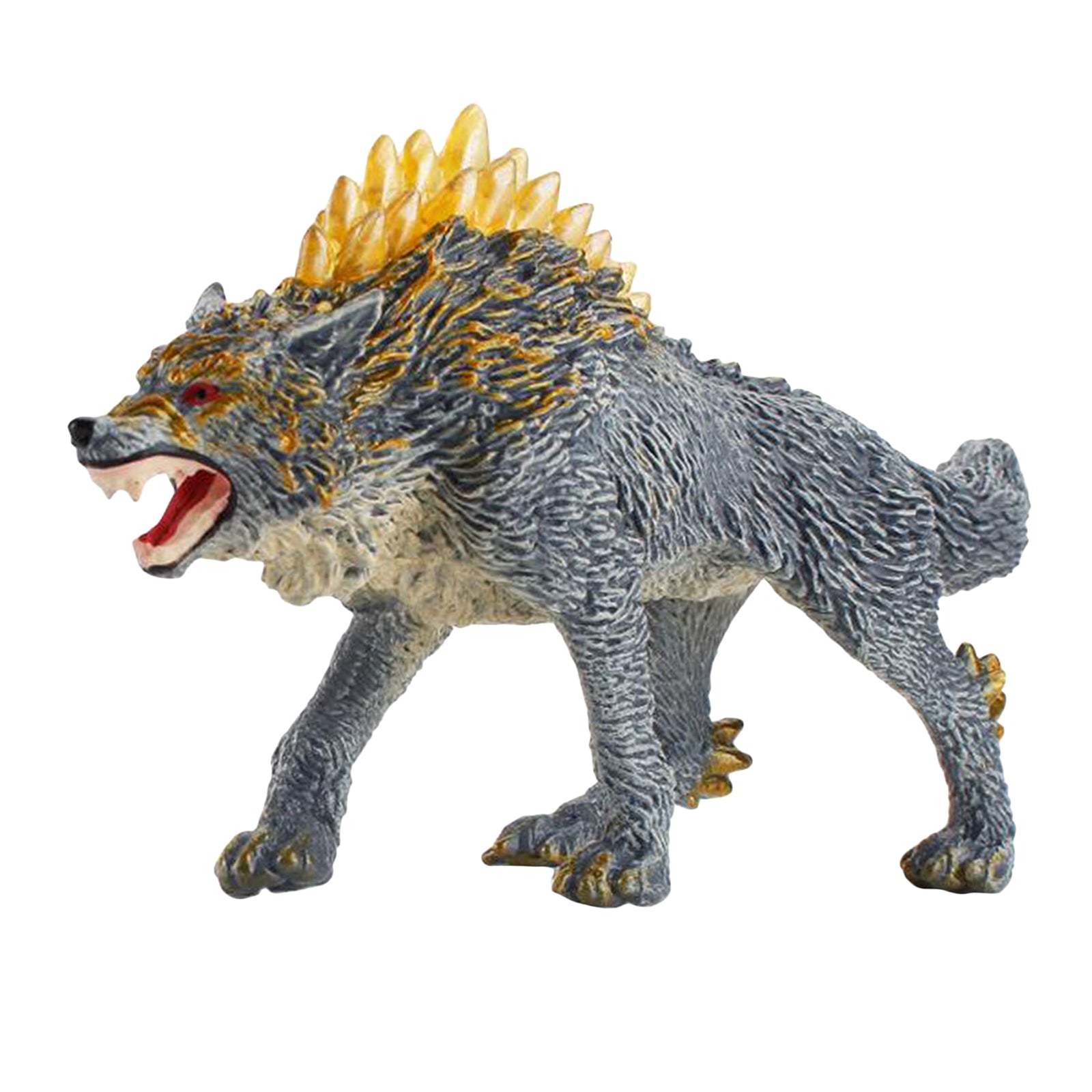 Wild Wolf Model Figure Forest Animals Figurine Toy Plastic Sculpture Style 2