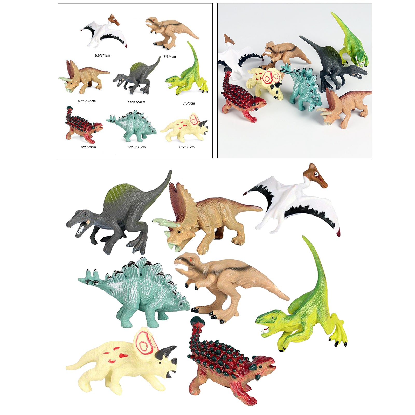 Mini Dinosaur Toys for Boys Girls 2-3" Dinosaurs Dinosaur Model Plastic Toy