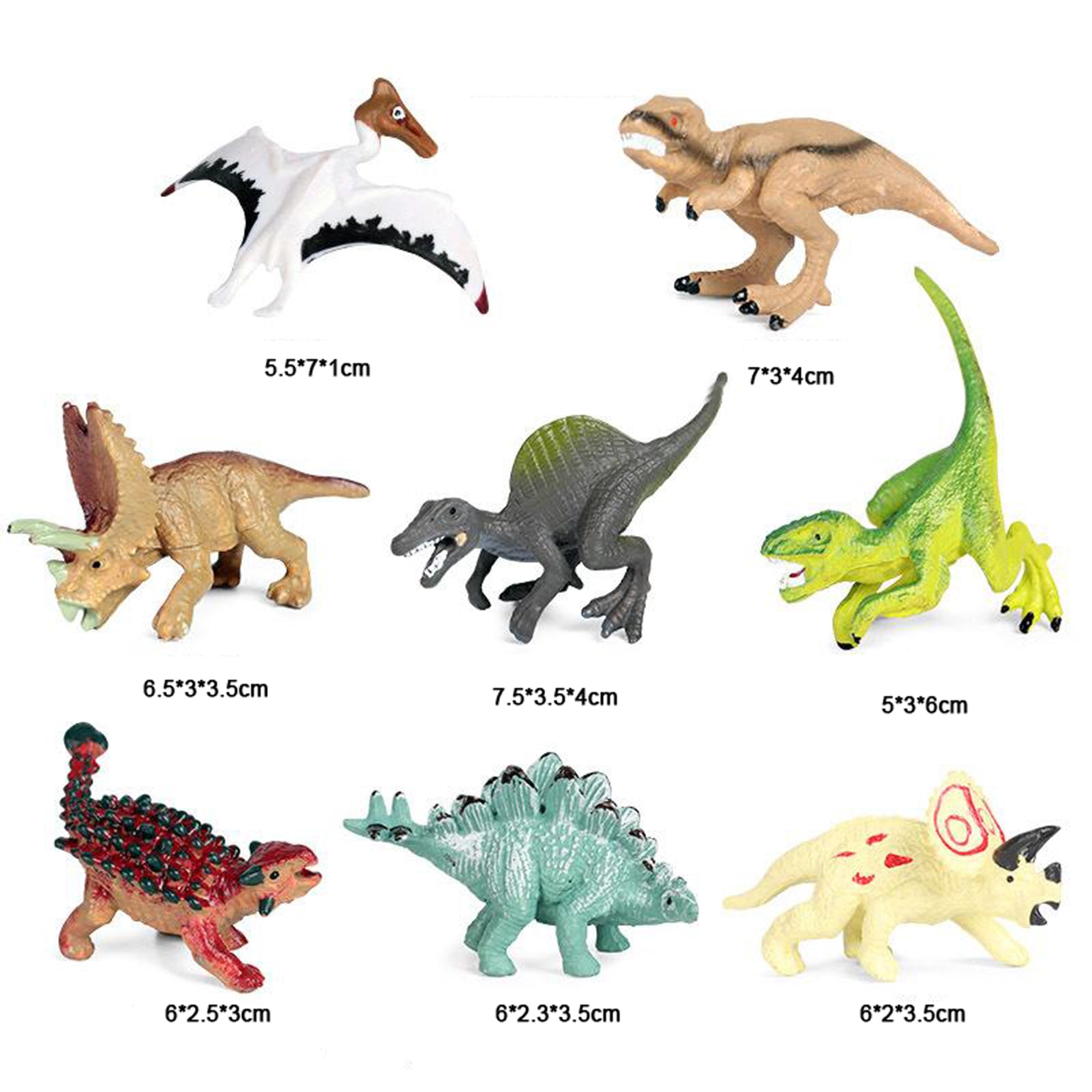 Mini Dinosaur Toys for Boys Girls 2-3" Dinosaurs Dinosaur Model Plastic Toy