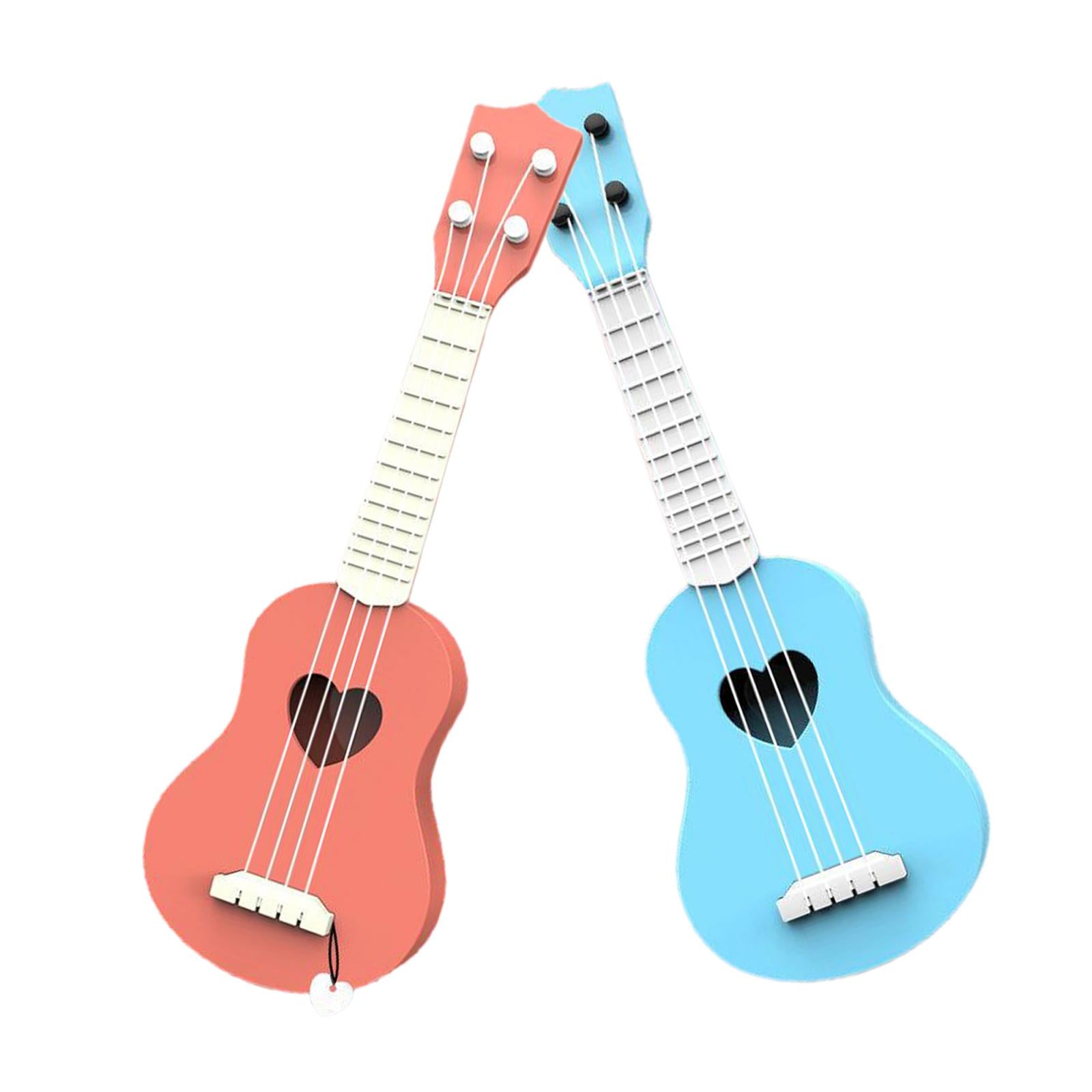 Kids Ukulele Instrument Hawaii Guitar Developmental Music Toy Blue