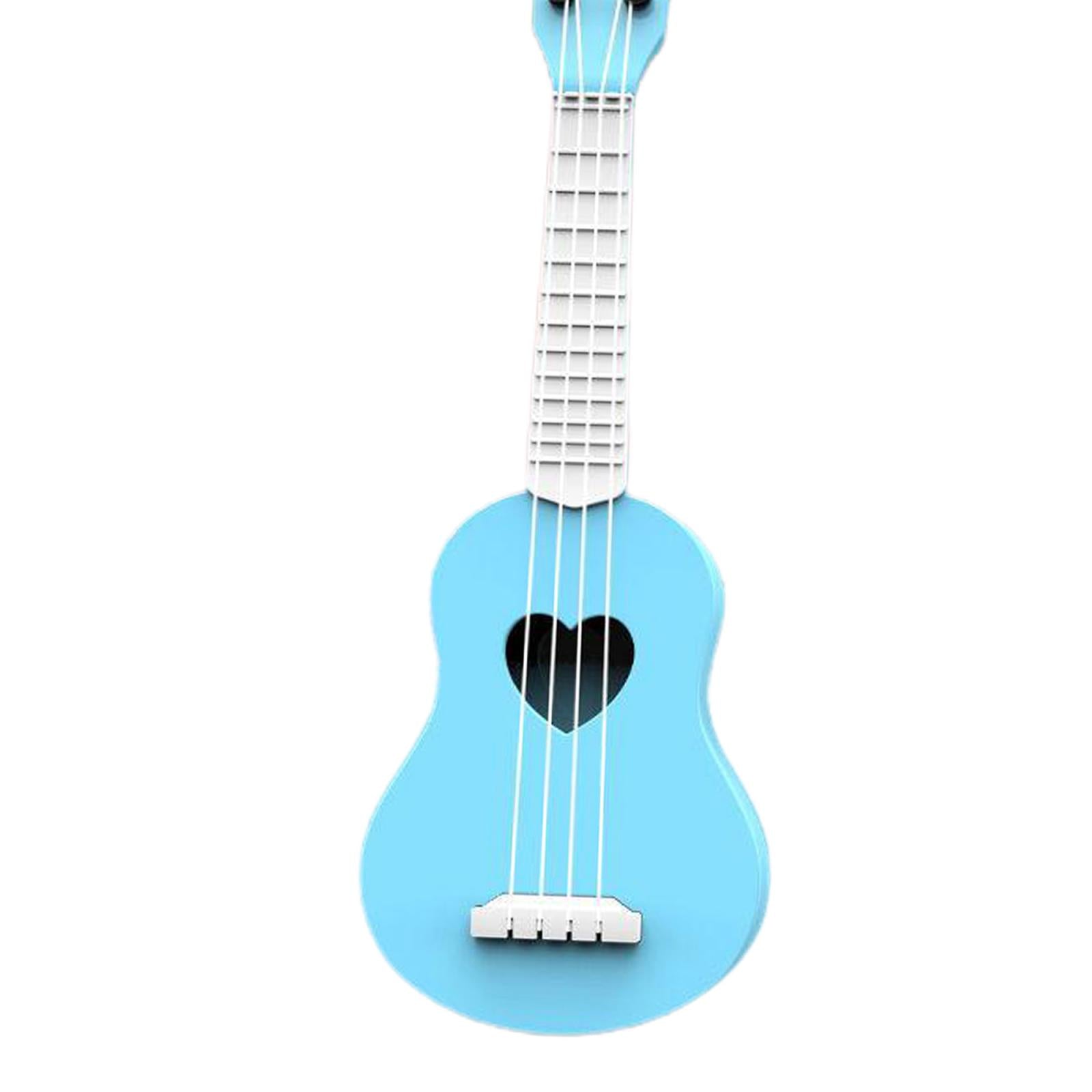 Kids Ukulele Instrument Hawaii Guitar Developmental Music Toy Blue