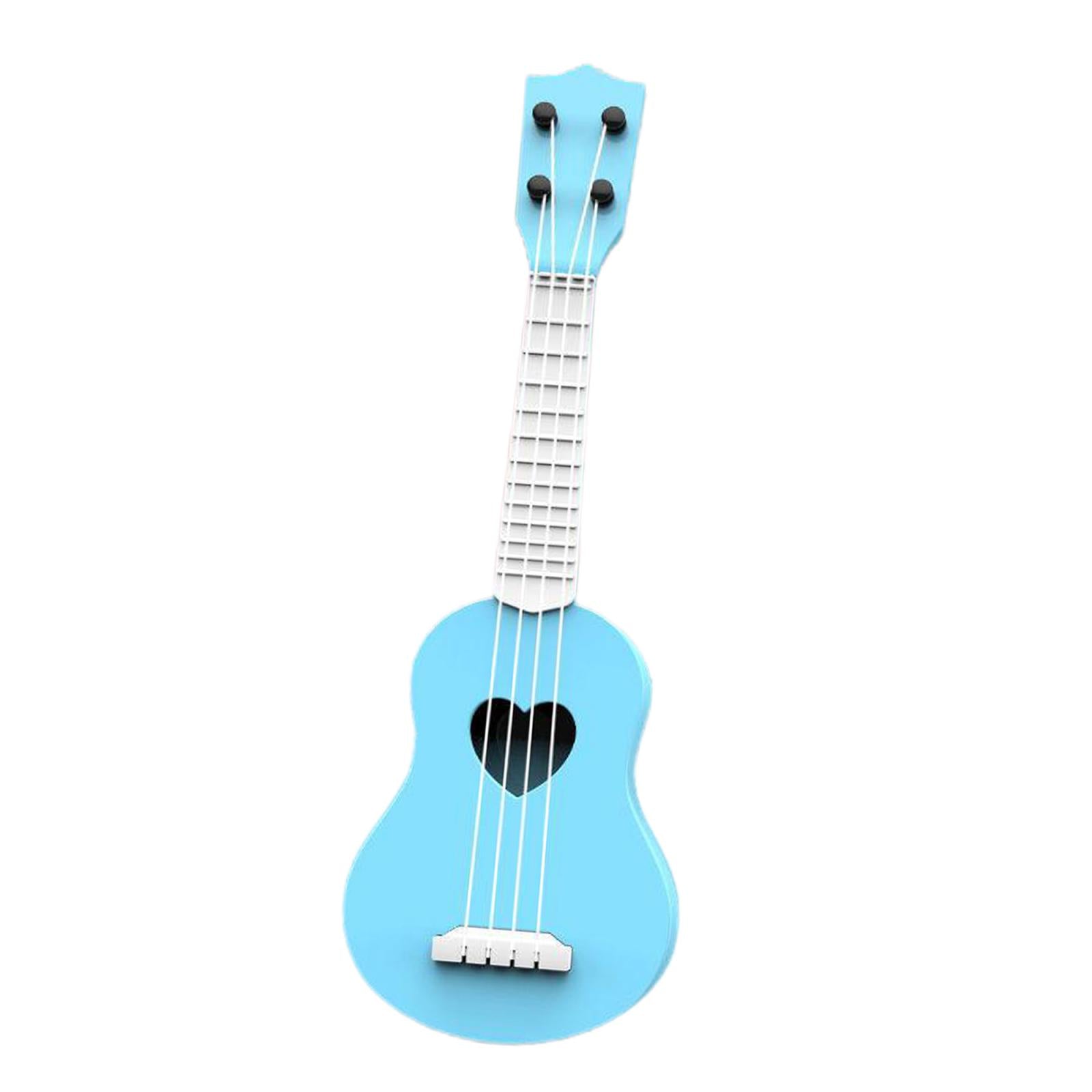 Kids Ukulele Instrument Hawaii Guitar Developmental Music Toy Blue