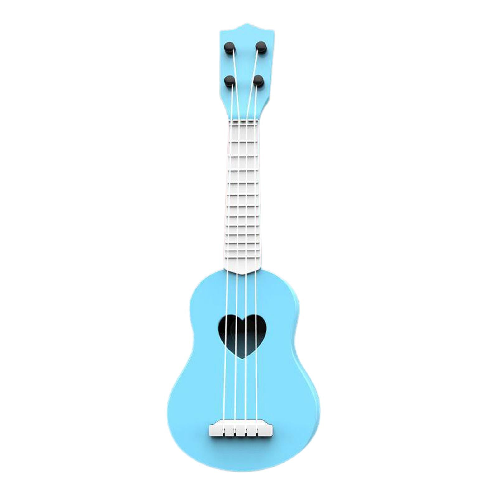 Kids Ukulele Instrument Hawaii Guitar Developmental Music Toy Blue