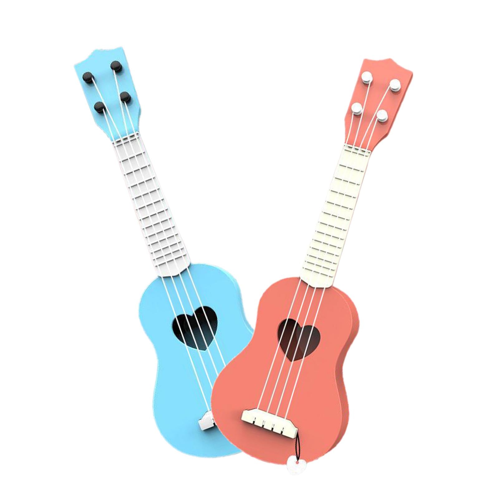 Kids Ukulele Instrument Hawaii Guitar Developmental Music Toy Blue